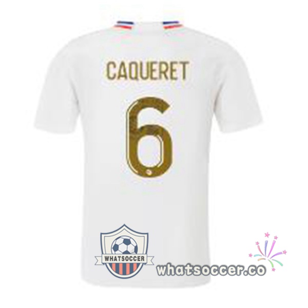 Olympique Lyonnais (CAQUERET 6) Home Soccer Jerseys White 2023-2024