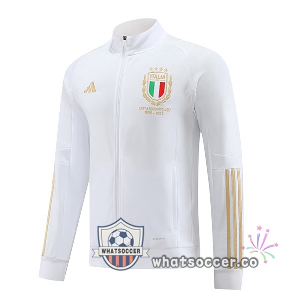 Soccer Jacket Italy White 2023-2024