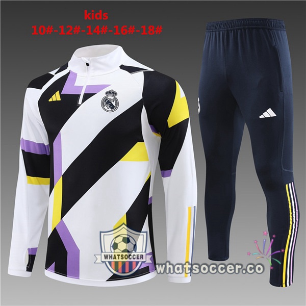 Training Jacket Real Madrid Kids White 2023-2024
