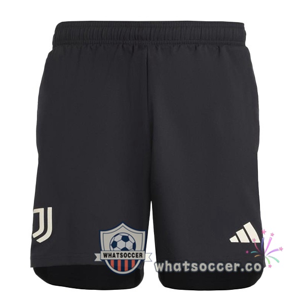 Juventus Third Soccer Shorts Black 2023-2024