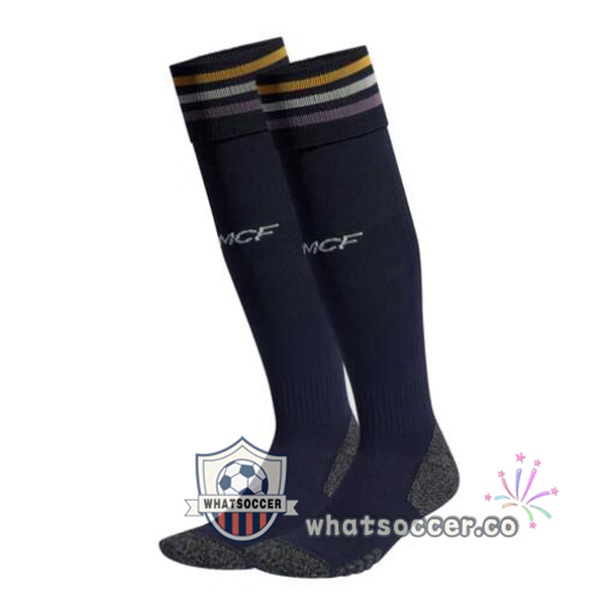 Real Madrid Away Soccer Socks Blue Royal 2023-2024