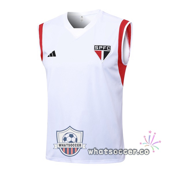 Sao Paulo FC Soccer Vest White 2023-2024