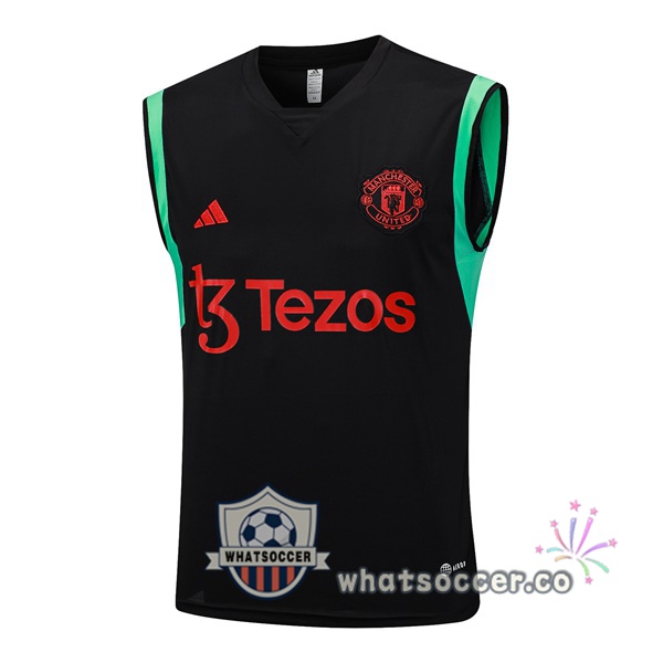 Manchester United Soccer Vest Black 2023-2024