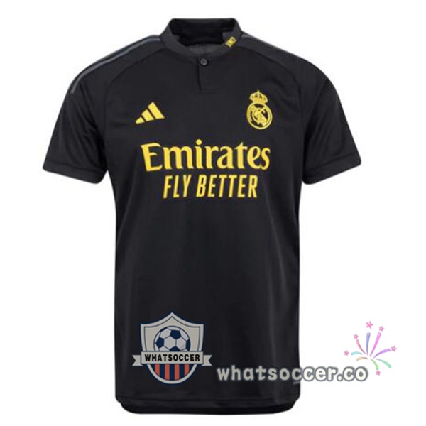 Real Madrid Third Soccer Jerseys Black 2023-2024
