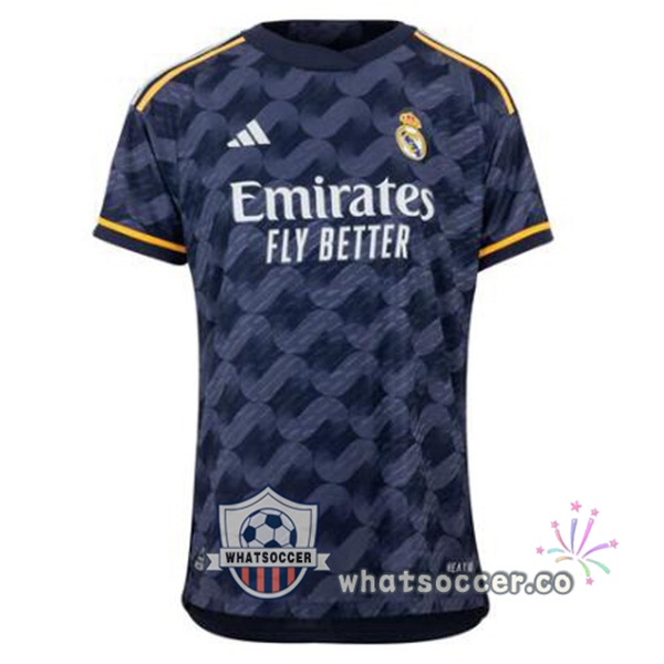 Real Madrid Away Soccer Jerseys Blue Royal 2023-2024