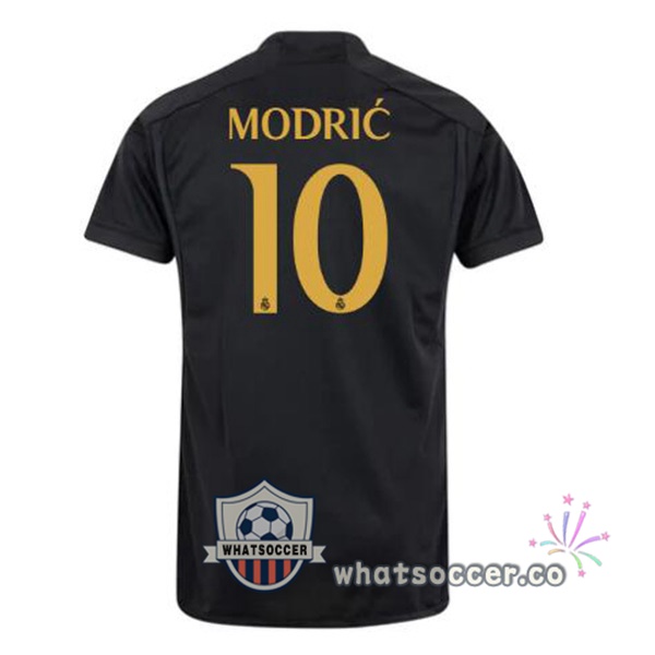 Real Madrid (Modrić 10) Third Soccer Jerseys Black 2023-2024