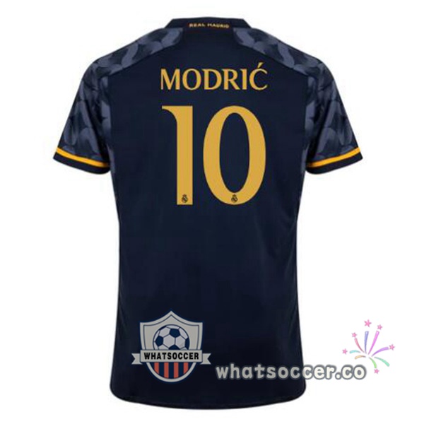 Real Madrid (Modrić 10) Away Soccer Jerseys Blue Royal 2023-2024