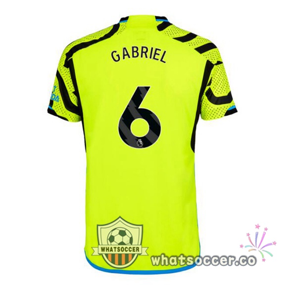Arsenal (GABRIEL 6) Away Soccer Jerseys Green 2023-2024