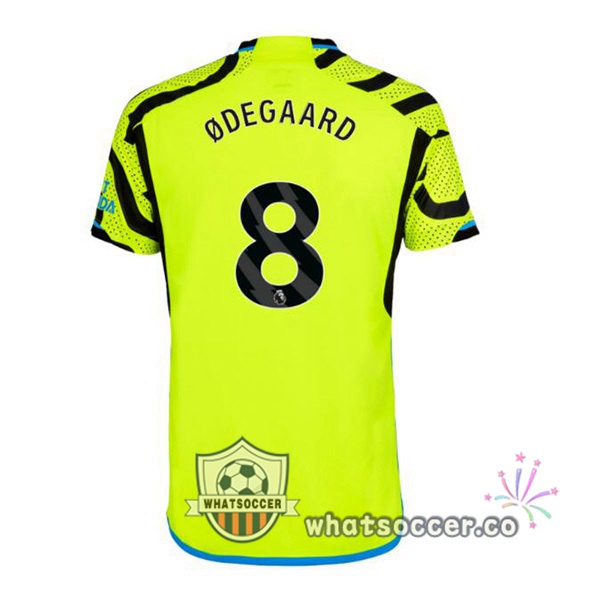 Arsenal (ØDEGAARD 8) Away Soccer Jerseys Green 2023-2024