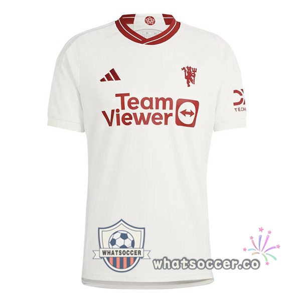 Manchester United Third Soccer Jerseys White 2023-2024