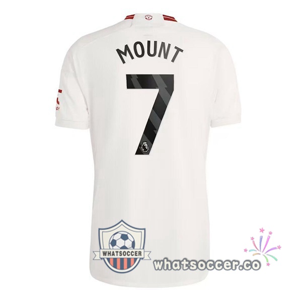 Manchester United (Mount 7) Third Soccer Jerseys White 2023-2024