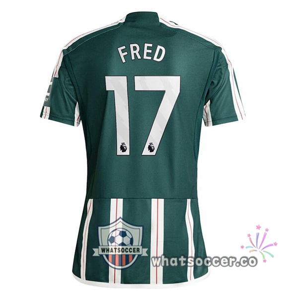 Manchester United (Fred 17) Away Soccer Jerseys Green 2023-2024
