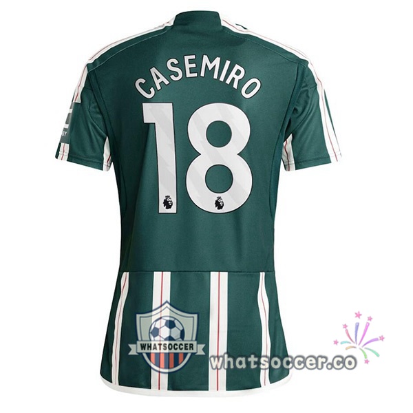 Manchester United (Casemiro 18) Away Soccer Jerseys Green 2023-2024