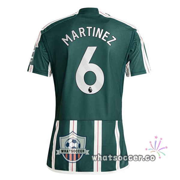 Manchester United (Martinez 6) Away Soccer Jerseys Green 2023-2024