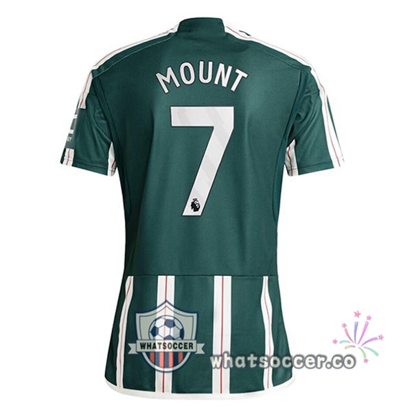 Manchester United (Mount 7) Away Soccer Jerseys Green 2023-2024