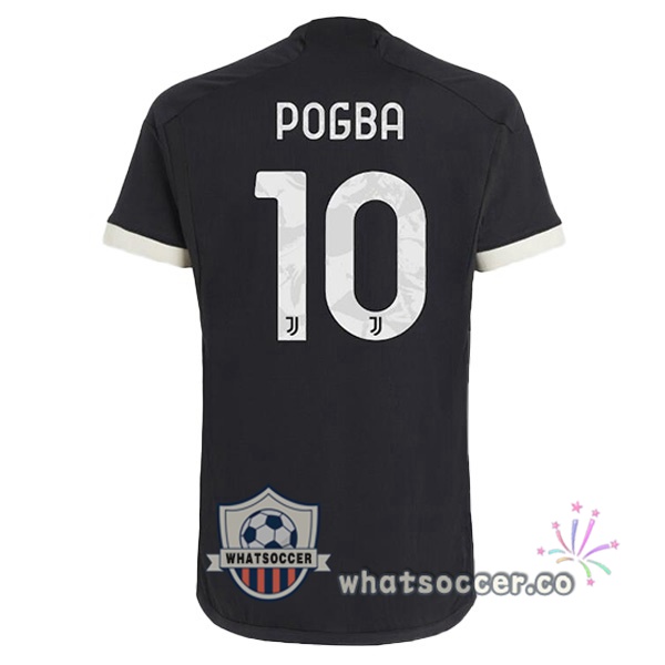 Juventus (POGBA 10) Juventus Third Soccer Jerseys Black 2023-2024