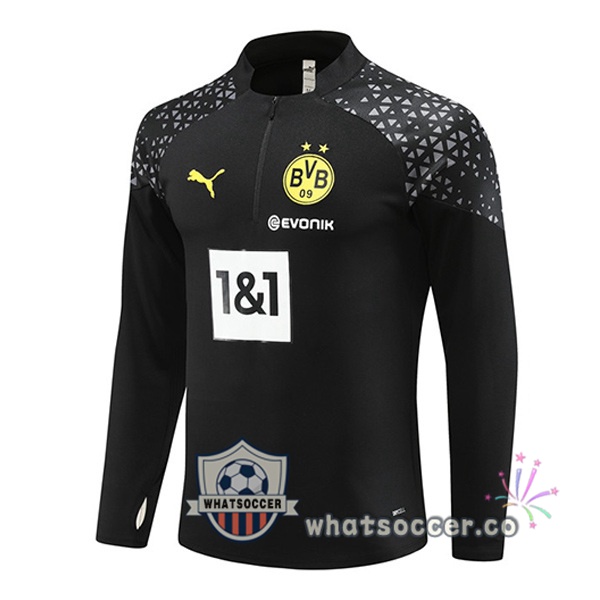 Soccer Sweater Dortmund BVB Black 2023-2024