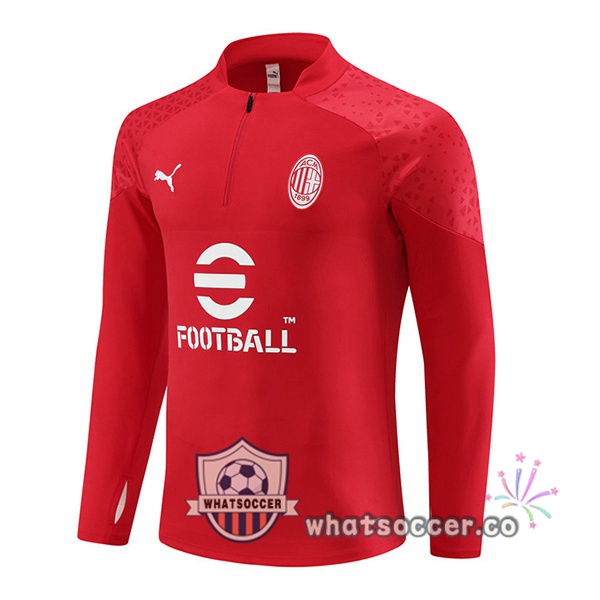 Soccer Sweater AC Milan Red 2023-2024