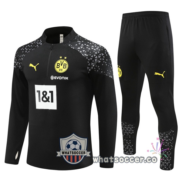 Training Jacket Dortmund BVB Black 2023-2024