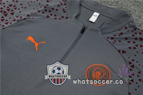 Training Jacket Manchester City Gray 2023-2024