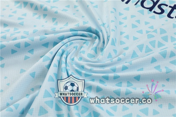 Olympique de Marseille Training T-Shirts + Shorts Blue 2023-2024