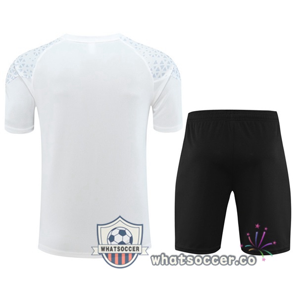 AC Milan Training T-Shirts + Shorts White 2023-2024