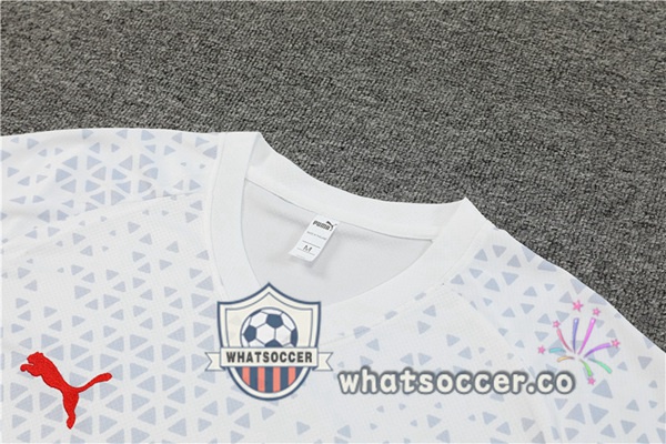 AC Milan Training T-Shirts + Shorts White 2023-2024
