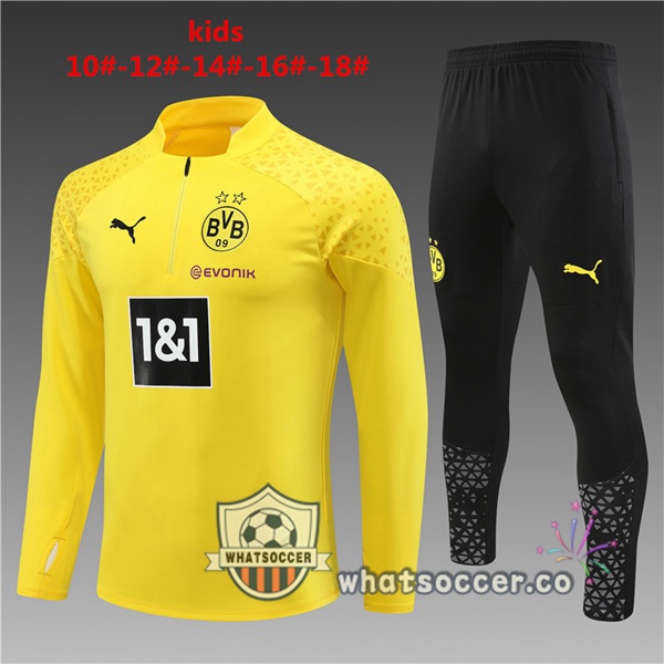 Training Jacket Dortmund BVB Kids Yellow 2023-2024