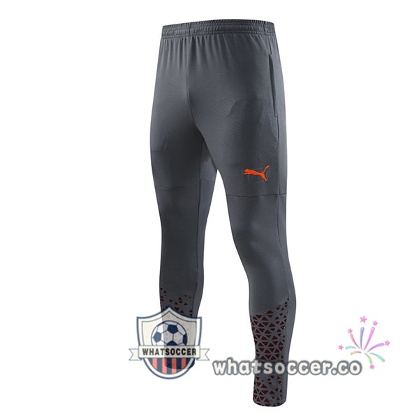 Manchester City Soccer Pants Gray 2023-2024