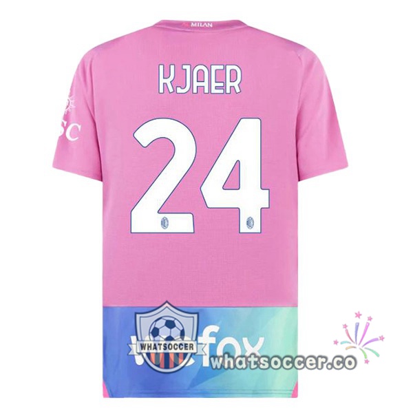 AC Milan (Kjaer 24) Third Soccer Jerseys Rose 2023-2024