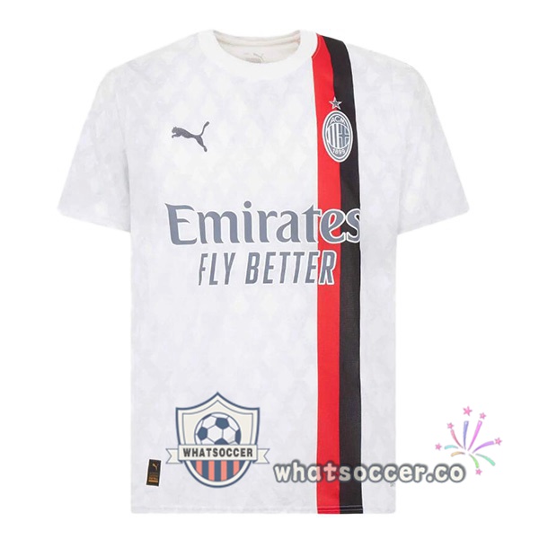 AC Milan Away Soccer Jerseys White 2023-2024