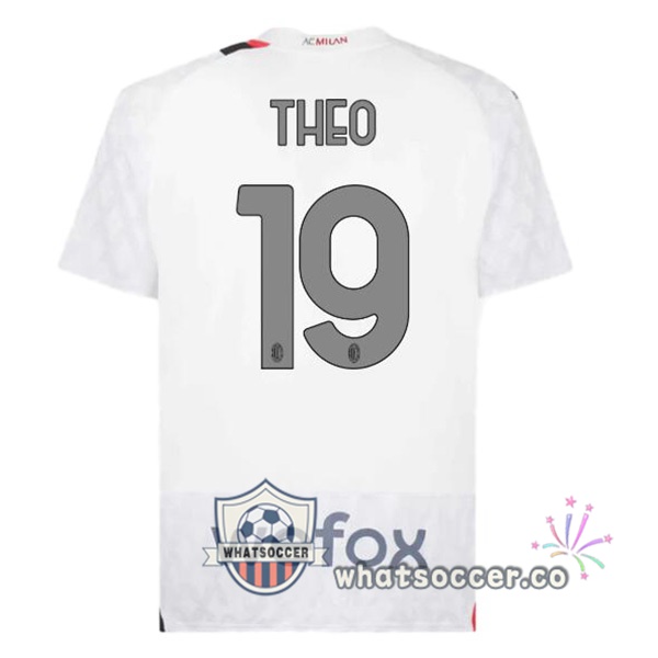 AC Milan (Theo 19) Away Soccer Jerseys White 2023-2024
