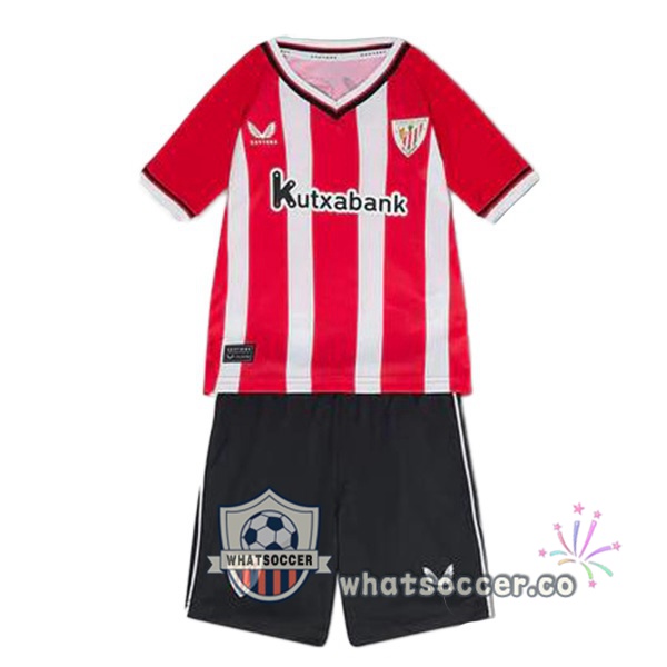 Athletic Bilbao Kids Home Soccer Jerseys Red 2023-2024