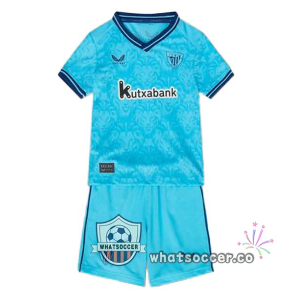 Athletic Bilbao Kids Away Soccer Jerseys Blue 2023-2024