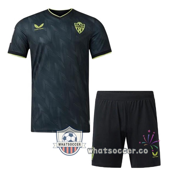 UD Almeria Kids Away Soccer Jerseys Blue 2023-2024