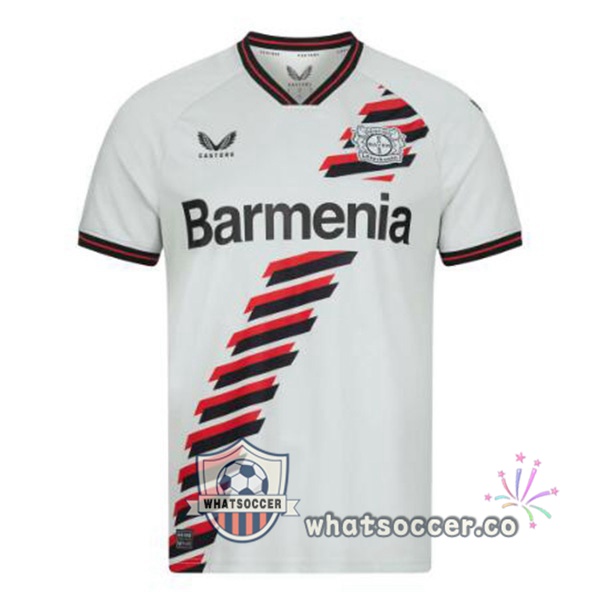 Bayer 04 Leverkusen Away Soccer Jerseys White 2023-2024