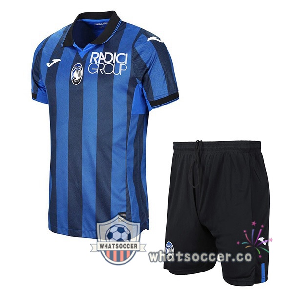 Atalanta Kids Home Soccer Jerseys Blue 2023-2024