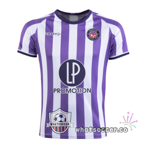 Toulouse Home Soccer Jerseys Purple White 2023-2024