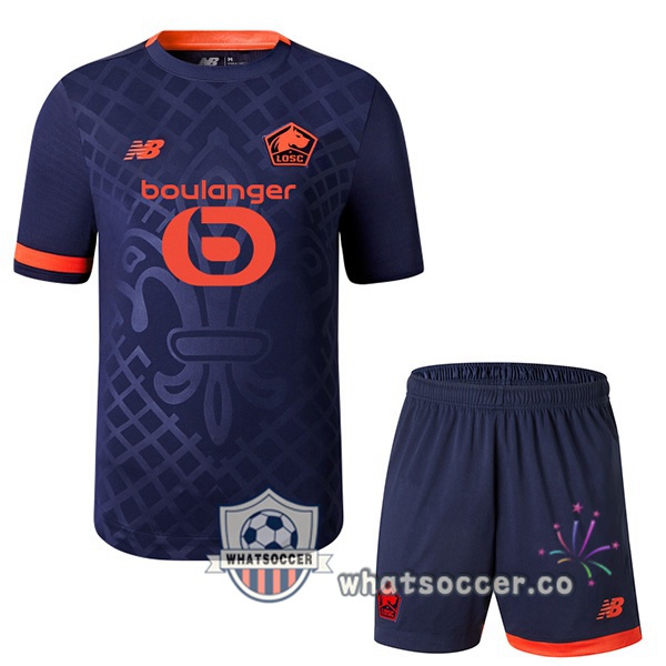 Lille OSC Kids Third Soccer Jerseys Black 2023-2024