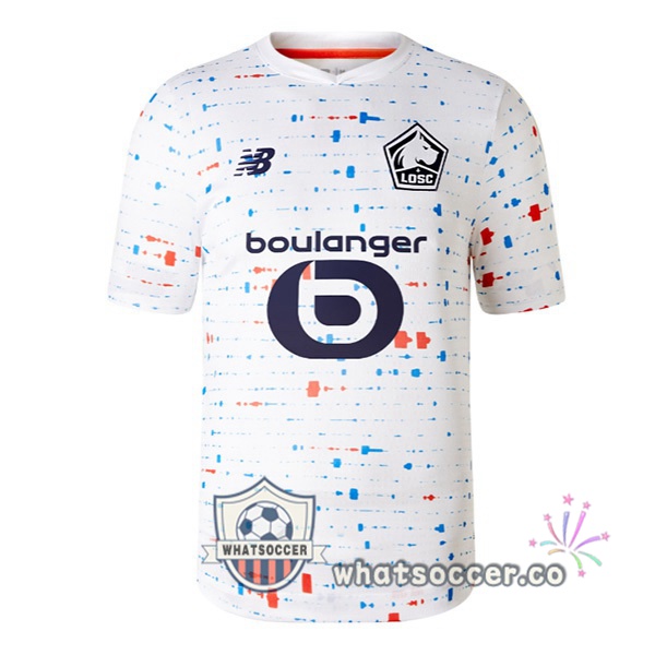 Lille OSC Away Soccer Jerseys White 2023-2024