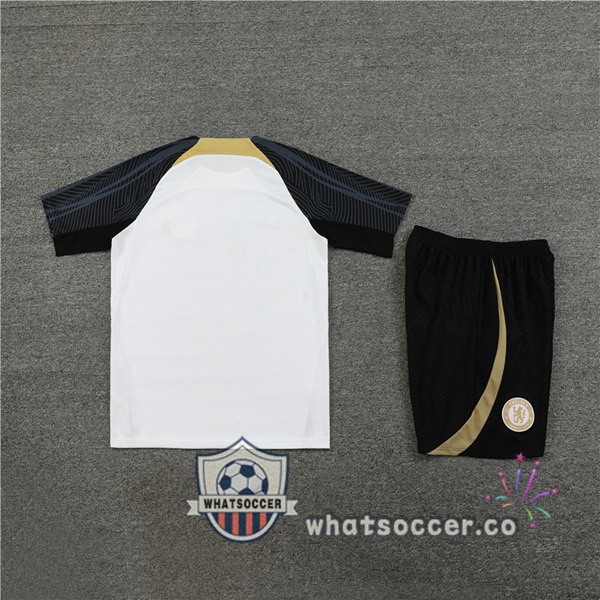 FC Chelsea Training T-Shirts + Shorts White 2023-2024