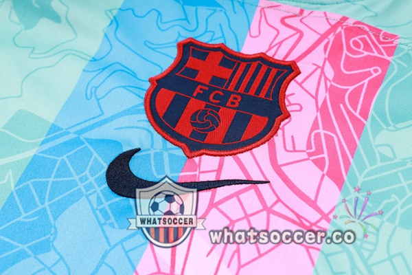 FC Barcelona Training T-Shirts + Shorts Blue 2023-2024