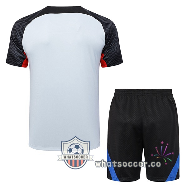 FC Barcelona Training T-Shirts + Shorts Gray 2023-2024