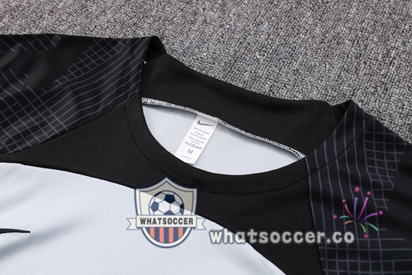 FC Barcelona Training T-Shirts + Shorts Gray 2023-2024