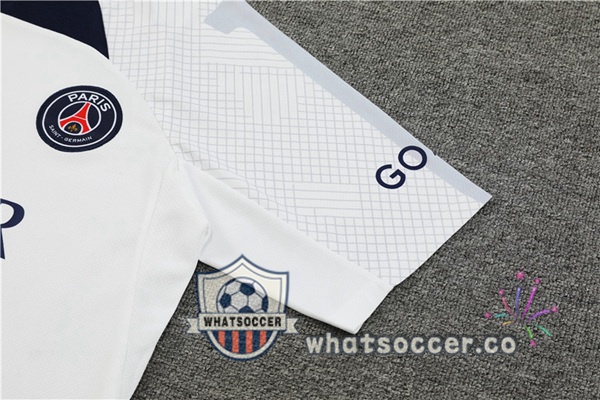 Paris PSG Training T-Shirts + Shorts White 2023-2024
