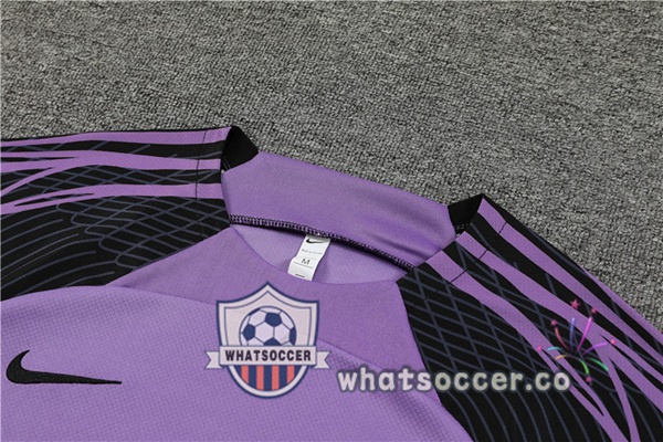 Paris PSG Training T-Shirts + Shorts Purple 2023-2024