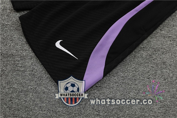 Paris PSG Training T-Shirts + Shorts Purple 2023-2024