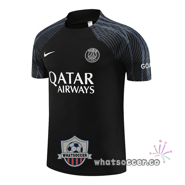 Paris PSG Training T-Shirts Black 2023-2024