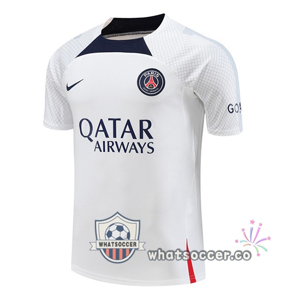 Paris PSG Training T-Shirts White 2023-2024