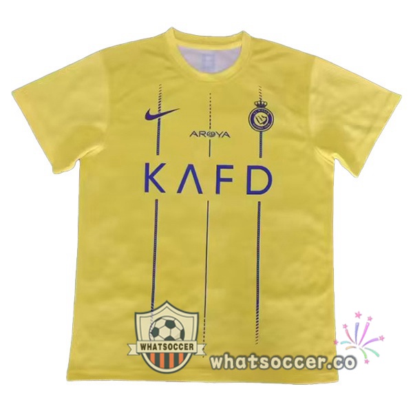 Al-Nassr FC Home Soccer Jerseys Yellow 2023-2024
